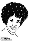 Disegni da colorare Whitney Houston