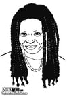 Disegni da colorare Whoopi Goldberg