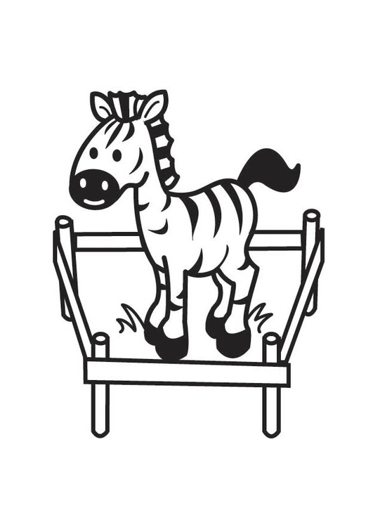 Disegno da colorare zebra