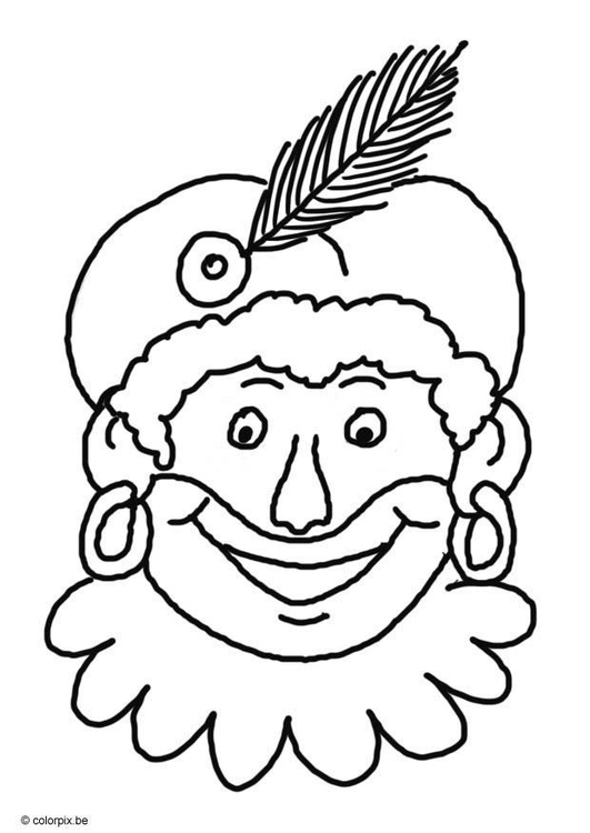 Disegno da colorare Zwarte Piet