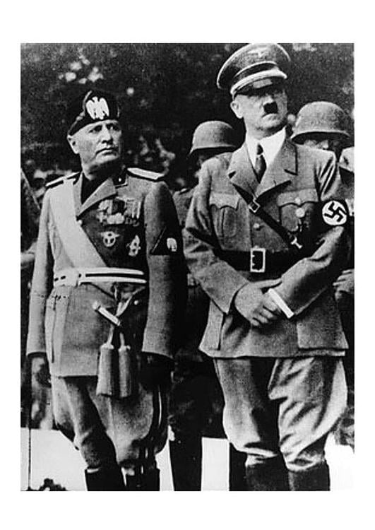 Adolf Hitler e Benito Mussolini