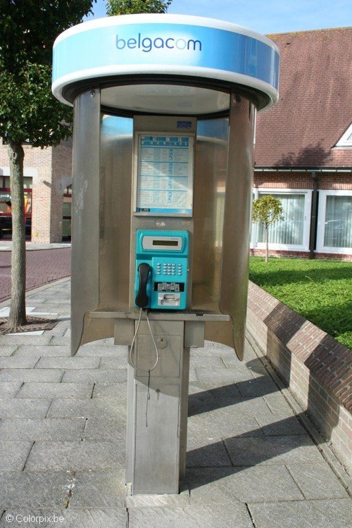 Foto cabina telefonica in Belgio
