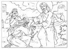 Disegno da colorare gesù cura