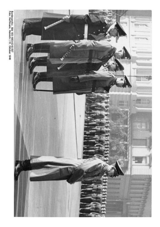 Hitler durante ceremonia di stato