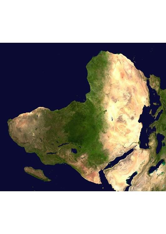 immagine satellite Africa