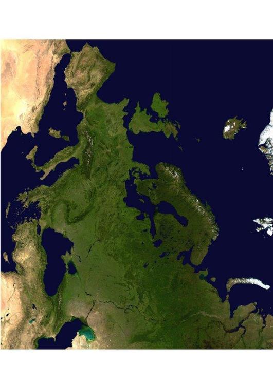 immagine satellite Europa