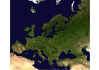 Foto immagine satellite Europa
