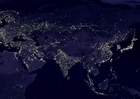 Foto La Terra di notte