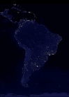 La Terra di notte - Sudamerica