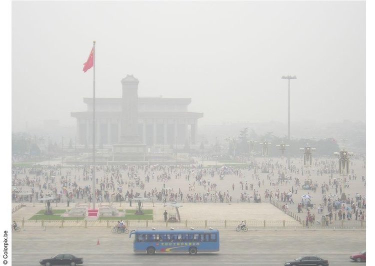 Foto Lo smog a Piazza Tian'anmen 