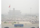 Lo smog a Piazza Tian'anmen 