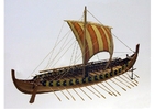 modello del barcaccio vichingo Gokstad