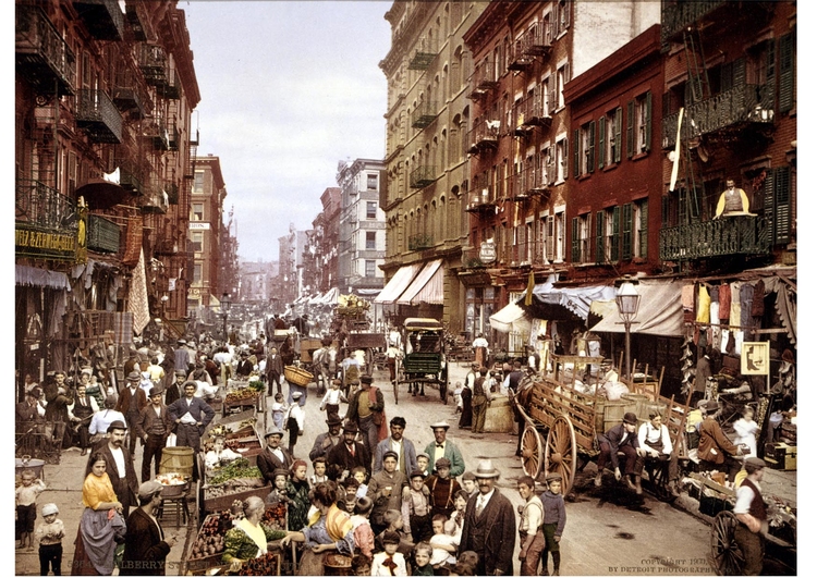Foto New York - Mulberry Street 1900