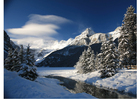 paessaggio innevato in montagna