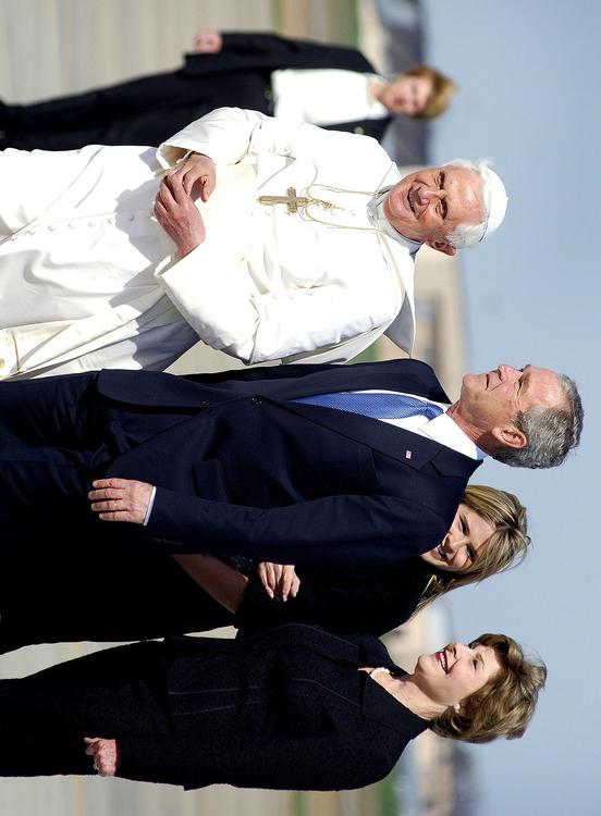 papa Benedetto XVI e George W. Bush