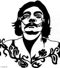 Disegno da colorare salvador dali