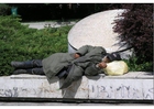 Foto senzatetto a Sarajevo