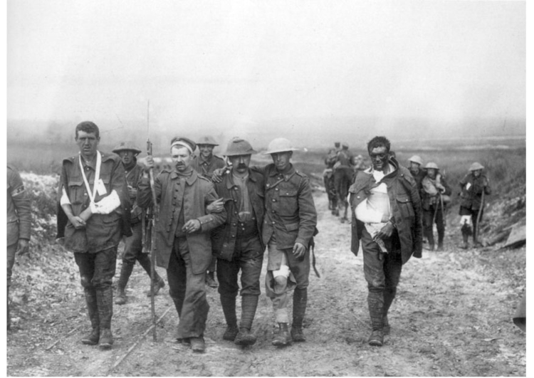 Foto soldati brittanici feriti