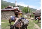 Foto villaggio di montagna