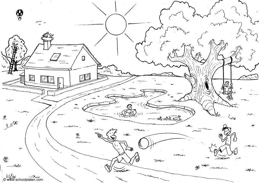 01 estate Disegno da colorare 01 estate