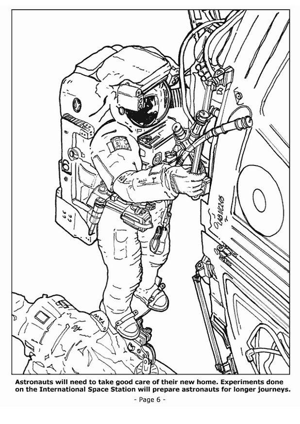 06 - astronauti nella navicella spaziale Disegno da colorare 06 - astronauti nella navicella spaziale