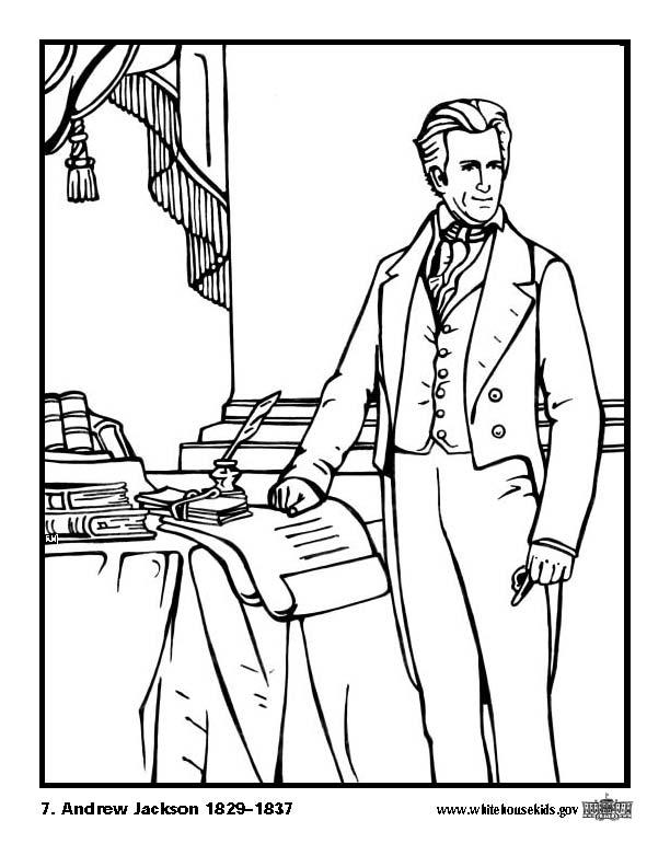 07 andrew jackson Disegno da colorare 07 andrew jackson