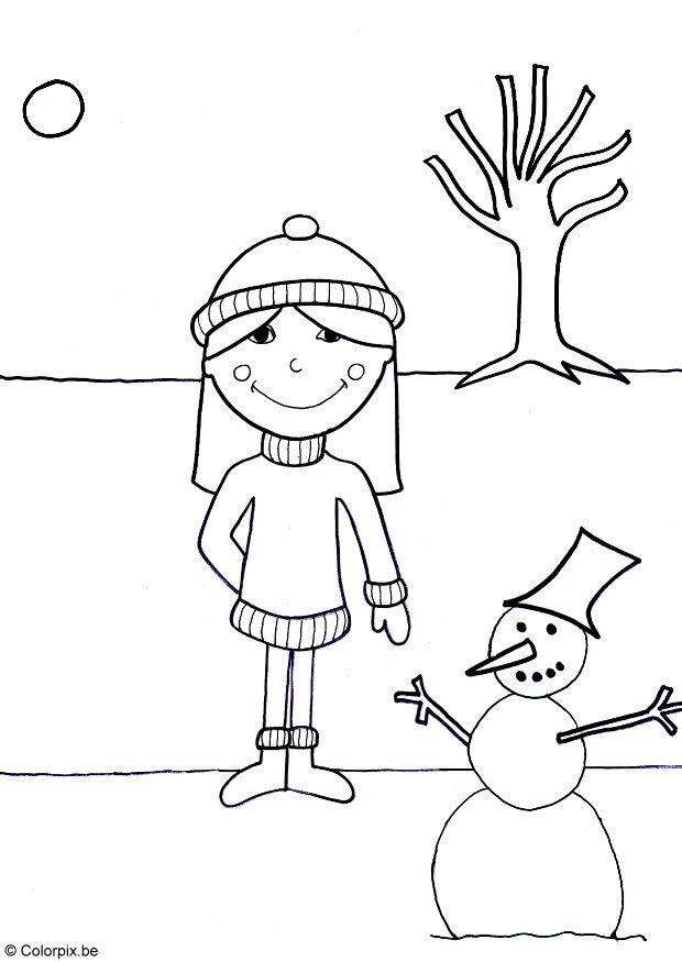 07b. inverno Disegno da colorare 07b. inverno