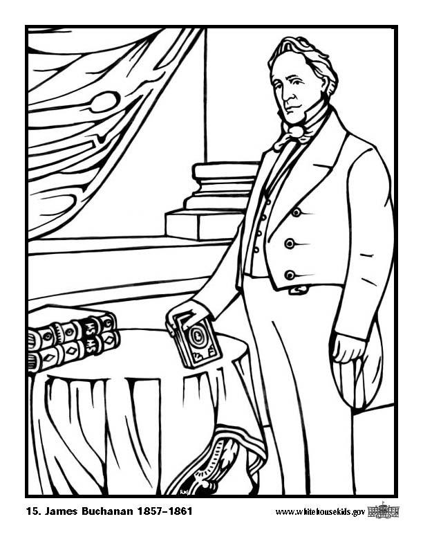 15 james buchanan Disegno da colorare 15 james buchanan
