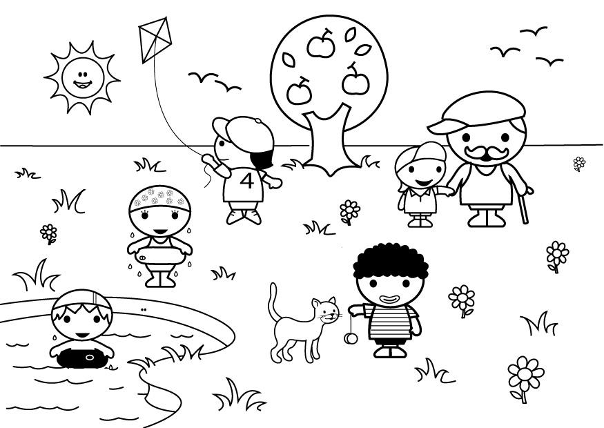 2b estate Disegno da colorare 2b estate