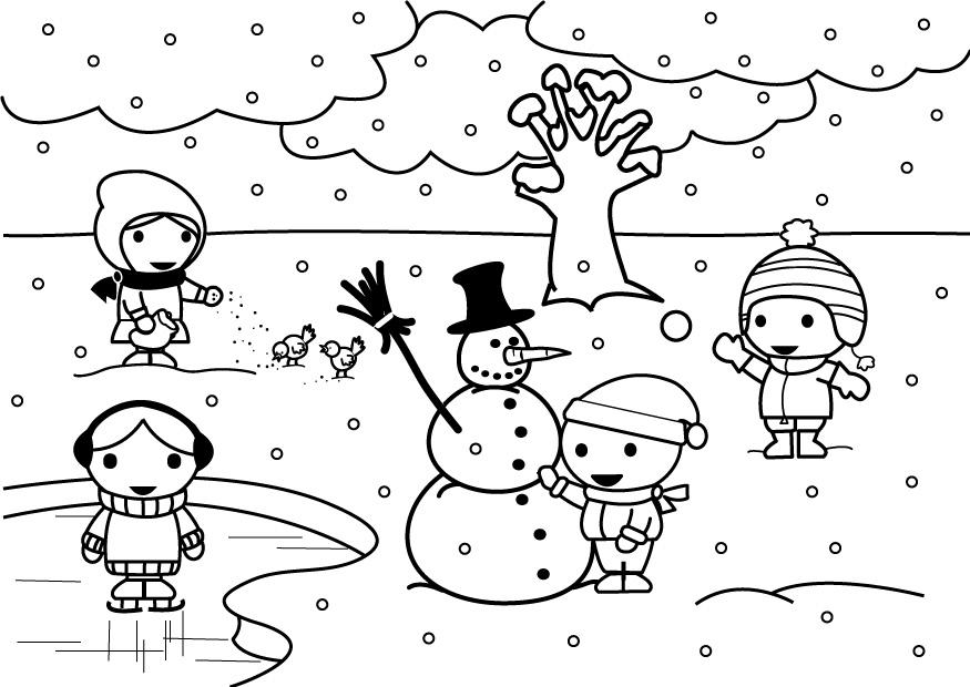 2b inverno Disegno da colorare 2b inverno