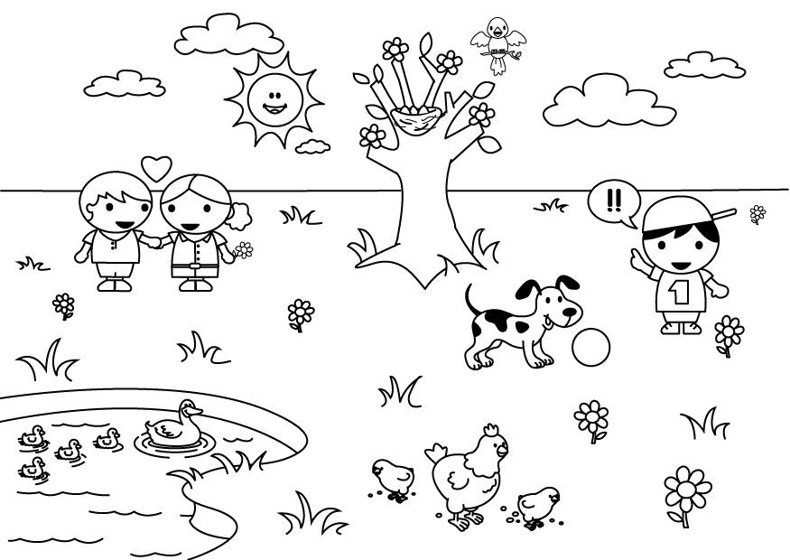 2b primavera Disegno da colorare 2b primavera