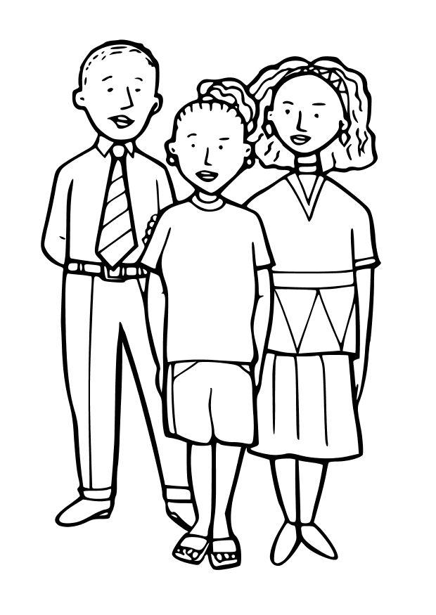 3 bimbi Disegno da colorare 3 bimbi