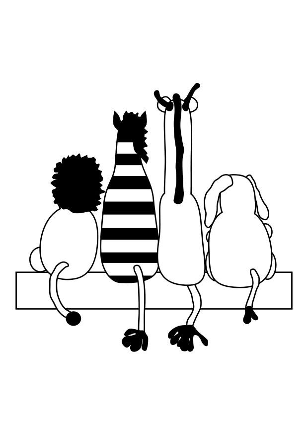 4 amici Disegno da colorare 4 amici
