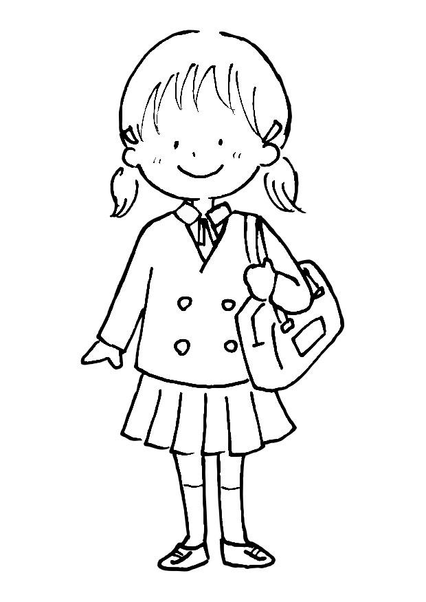 a scuola Disegno da colorare a scuola