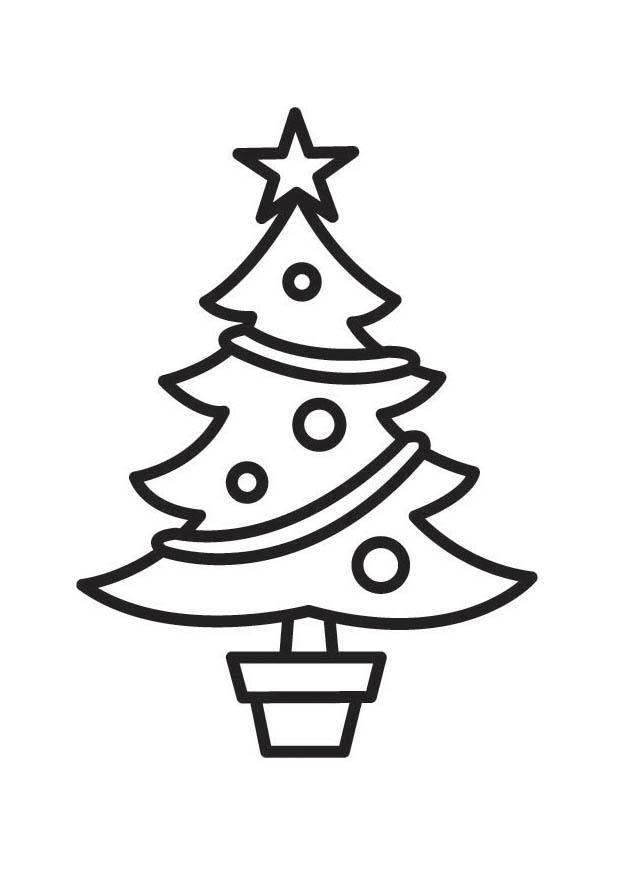 abero di natale Disegno da colorare abero di natale