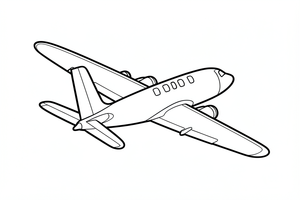 aereo Disegno da colorare aereo