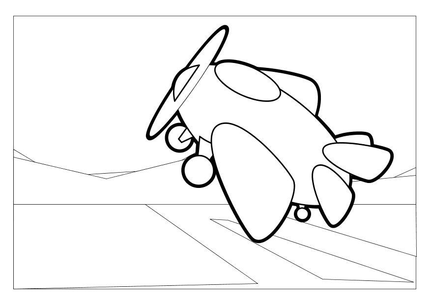 aeroplano Disegno da colorare aeroplano