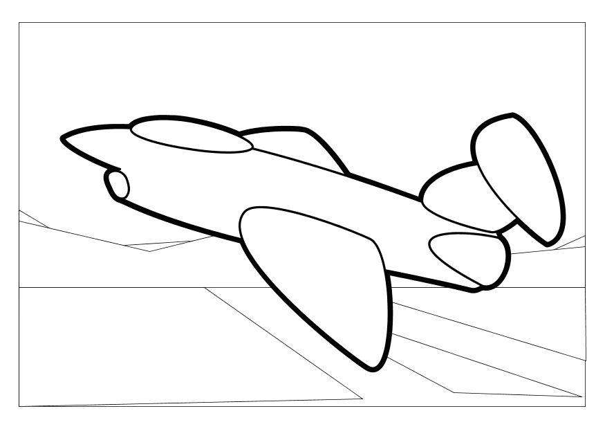 aeroplano Disegno da colorare aeroplano