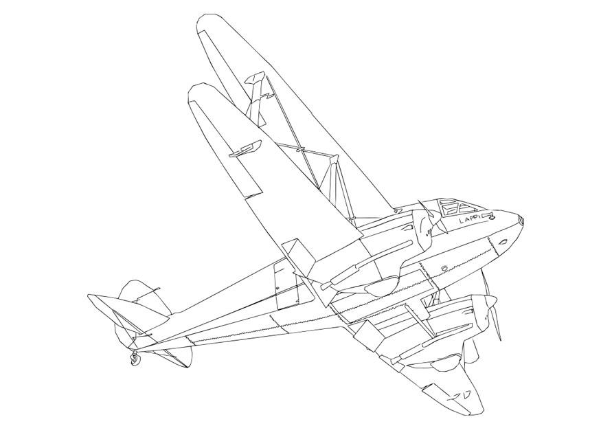 aeroplano Disegno da colorare aeroplano