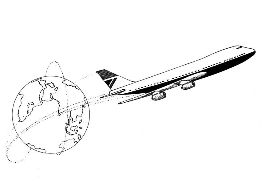 aeroplano Disegno da colorare aeroplano