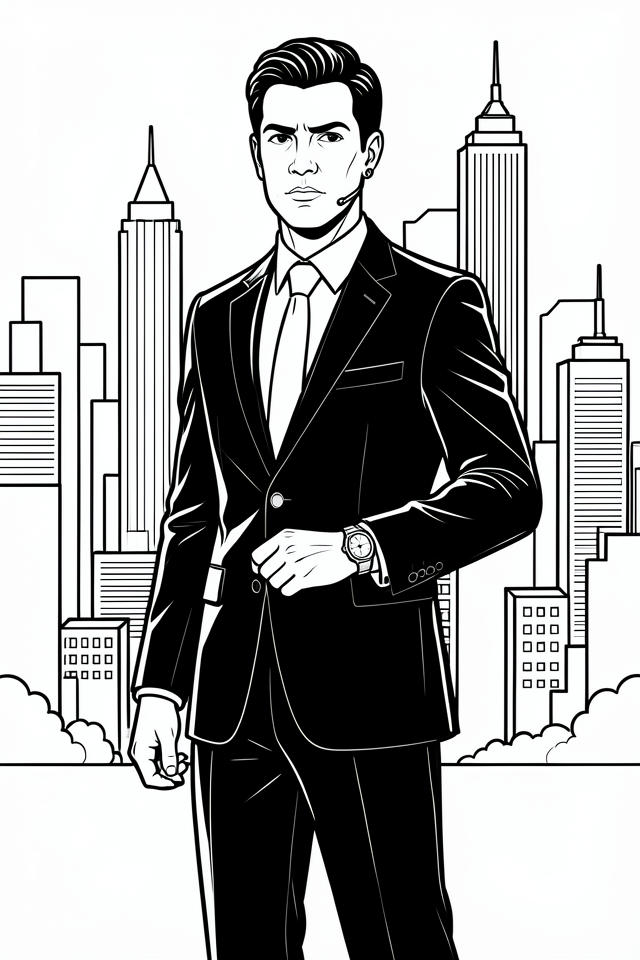 agente segreto Disegno da colorare agente segreto