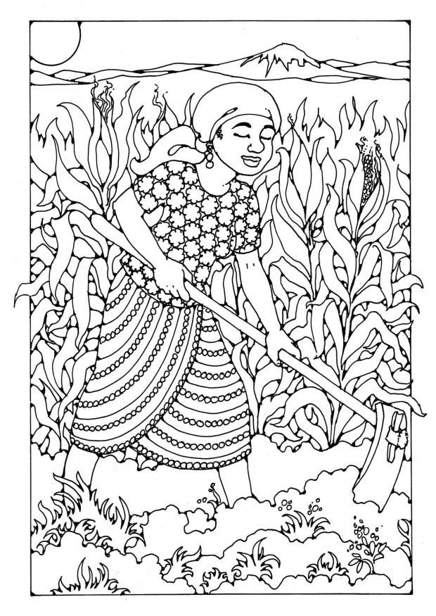 agricoltore Disegno da colorare agricoltore