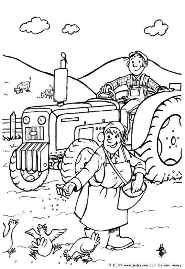 agricoltore Disegno da colorare agricoltore