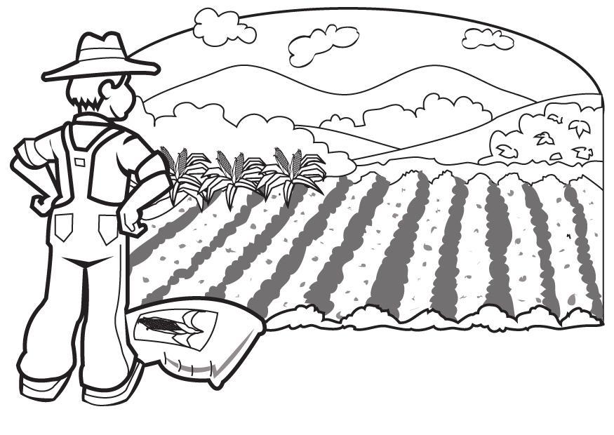 agricoltore Disegno da colorare agricoltore