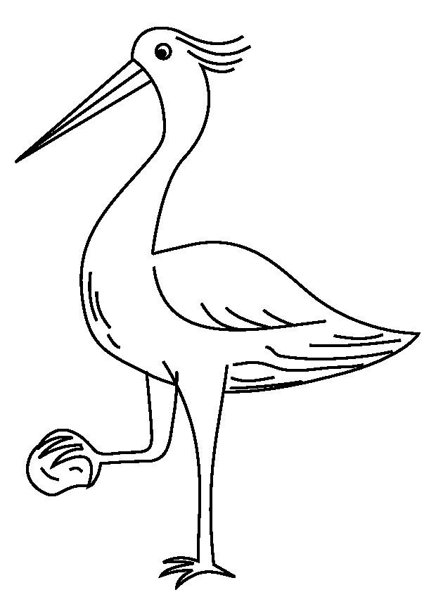 airone Disegno da colorare airone