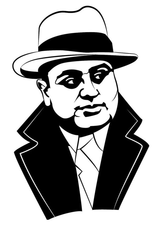 al capone Disegno da colorare al capone