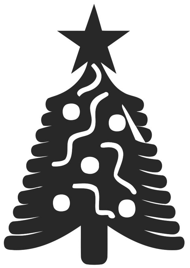 albero di natale Disegno da colorare albero di natale