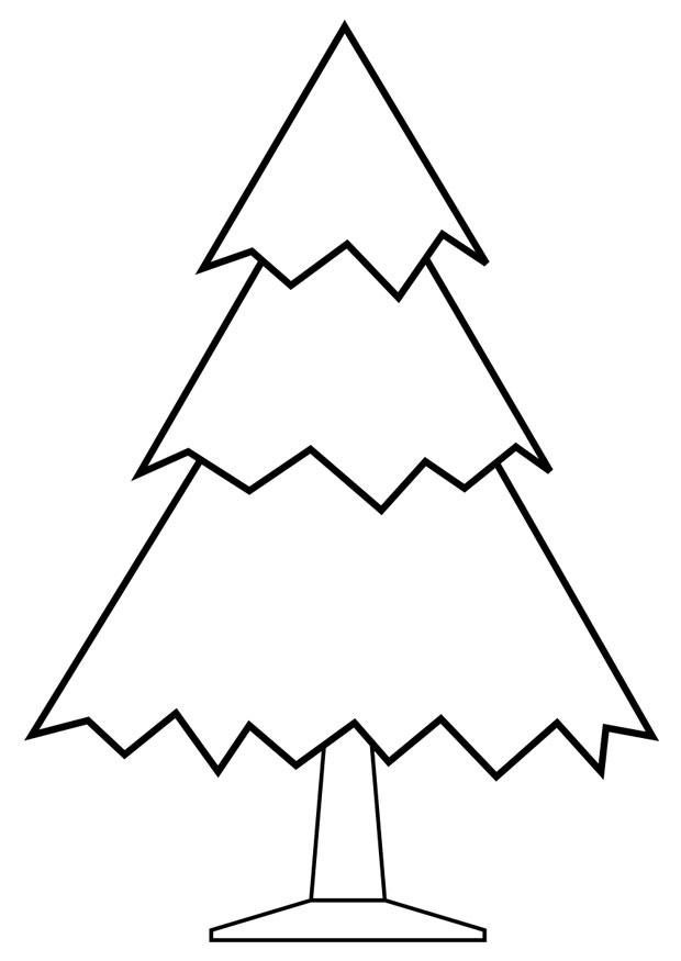Disegno da colorare albero di natale