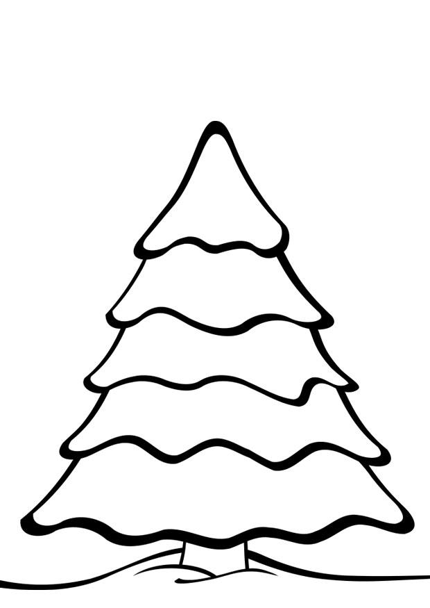 albero di natale Disegno da colorare albero di natale