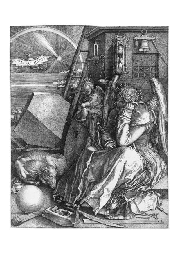 Disegno da colorare albrecht durer - malinconia